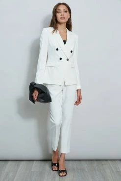 Stitch Double Breasted Blazer 13 Stitch Double Breasted Blazer -Elie Tahari Sales 2023 ETR32104 SKYWHITE ETR32105 SKYWHITE 1Hero 1680
