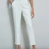 Stitch Slim Pant -Elie Tahari Sales 2023 ETR32104 SKYWHITE ETR32105 SKYWHITE 2front 1707