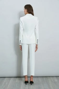 Stitch Double Breasted Blazer 15 Stitch Double Breasted Blazer -Elie Tahari Sales 2023 ETR32104 SKYWHITE ETR32105 SKYWHITE 3back 1719