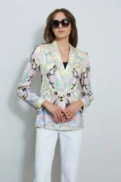 Summer Damask Printed Blazer