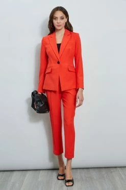 Slim Fit Ankle Pant -Elie Tahari Sales 2023 ETR32142 CAYENNE ETR32143 CAYENNE 1hero 155 cb162a69 2f9c 4b68 b2c1 51192fc2b53d