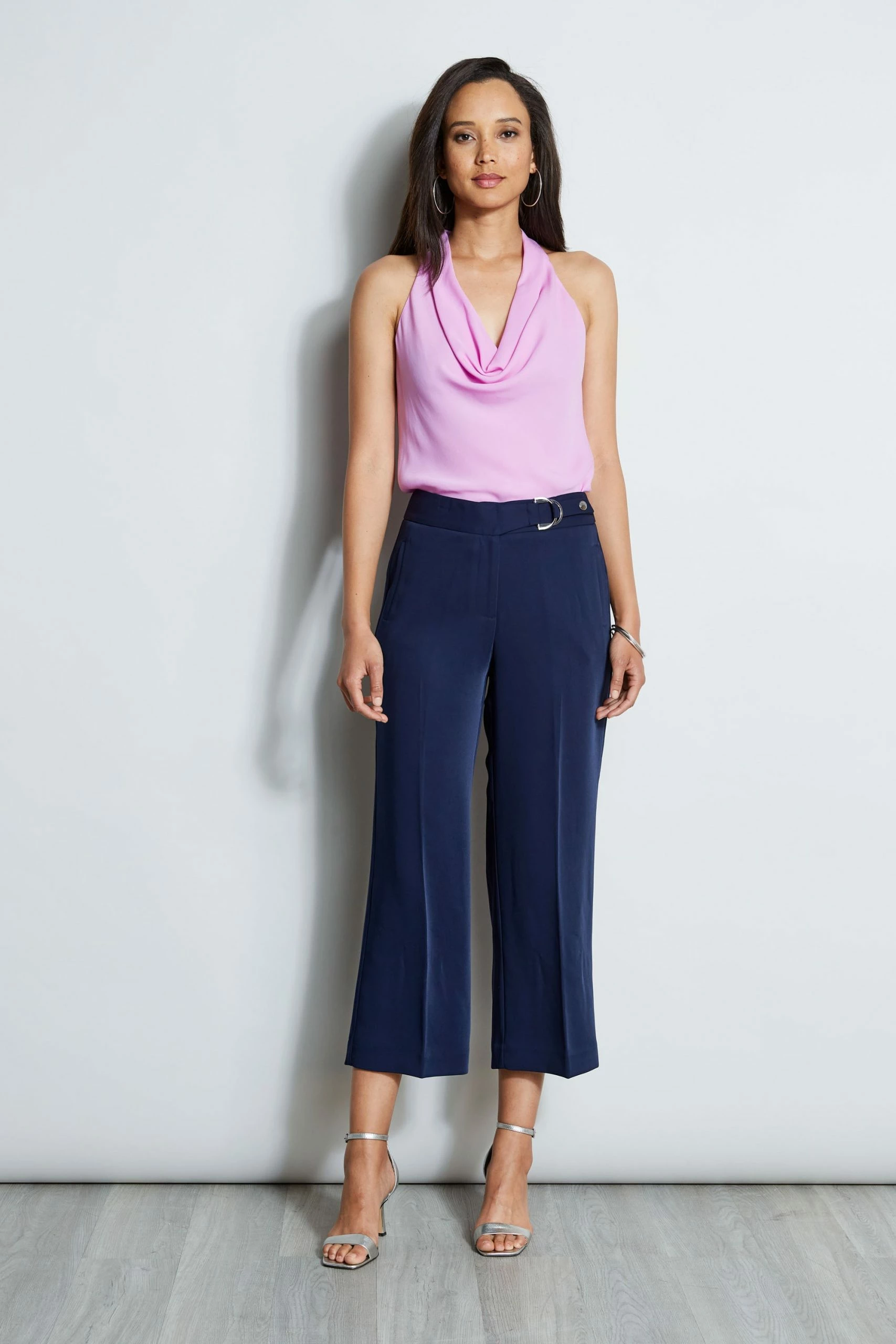Cropped Wide Leg Belted Pant 4 Cropped Wide Leg Belted Pant - Image 2