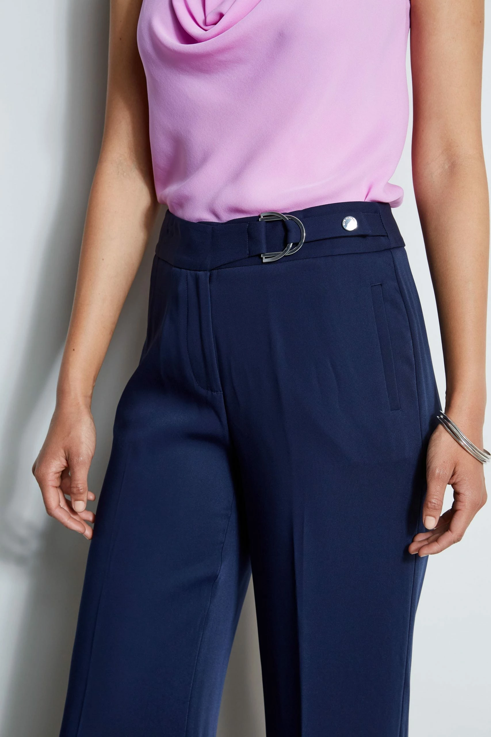 Cropped Wide Leg Belted Pant 6 Cropped Wide Leg Belted Pant - Image 4