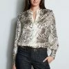 Silk Burnout Python Shirt 1 Silk Burnout Python Shirt -Elie Tahari Sales 2023 ETR34130 BOABURNOUT E802P203 INDIGO 2front 980