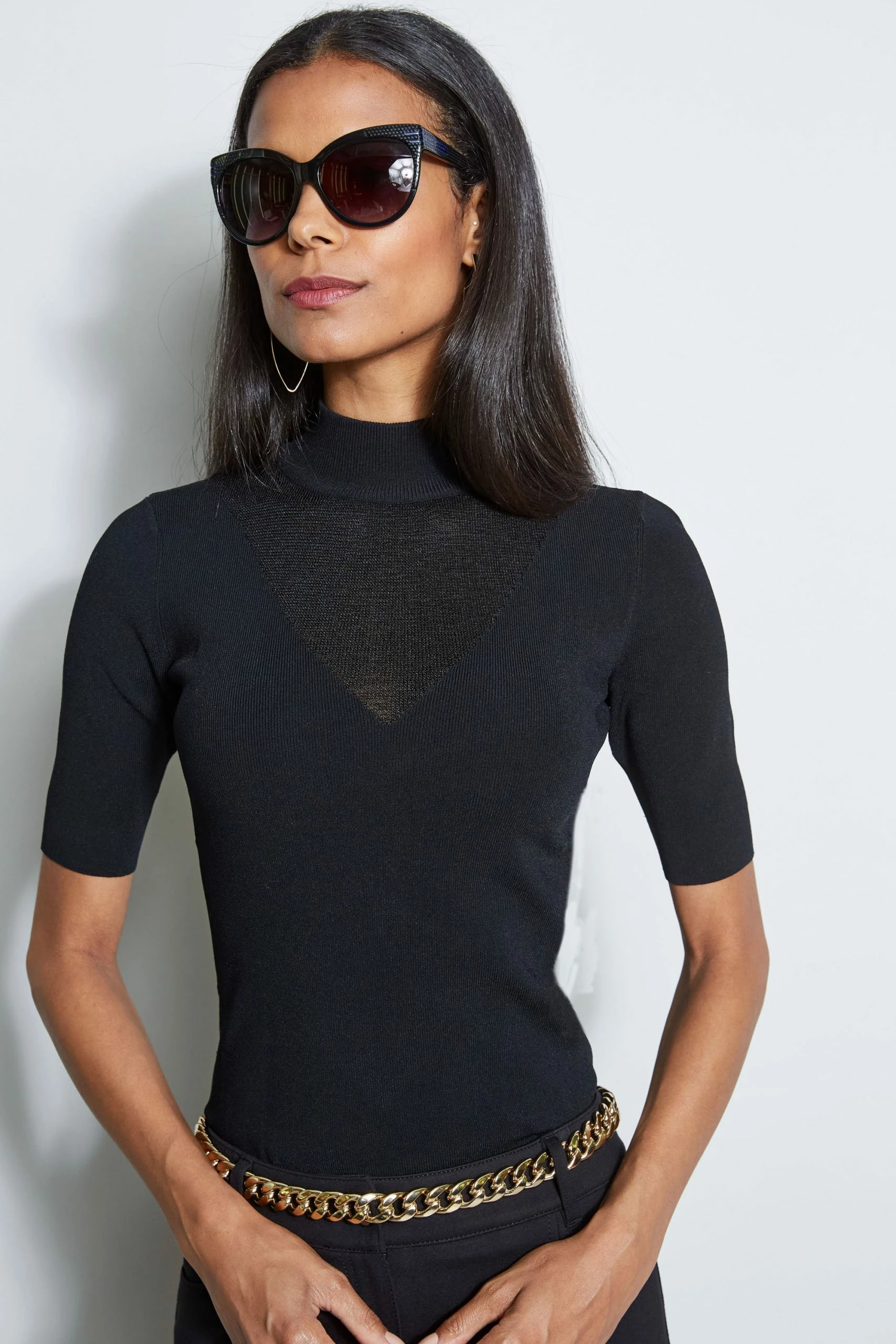 Illusion Neck Sweater 6 Illusion Neck Sweater - Image 4