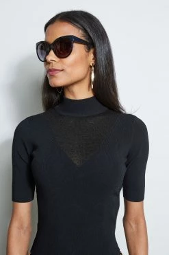 Illusion Neck Sweater