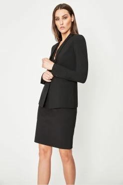 Elie Tahari Darcy Jacket -Elie Tahari Sales 2023 EU89T10U DARCYJACKET BLACK 2DETAIL 036