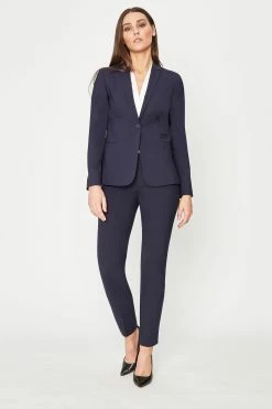 Elie Tahari Darcy Jacket -Elie Tahari Sales 2023 EU89T10U DARCYJACKET NAVYYARD 1HERO 005