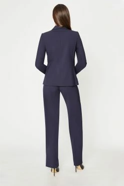 Elie Tahari Darcy Jacket -Elie Tahari Sales 2023 EU89T10U DARCYJACKET NAVYYARD 3BACK 045