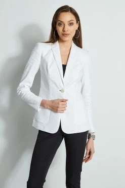 Elie Tahari Linen Blazer