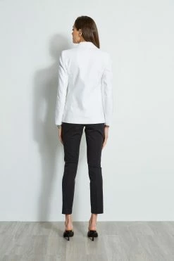 Elie Tahari Linen Blazer 11 Elie Tahari Linen Blazer -Elie Tahari Sales 2023 EU8M020U BLACK E405K103 WHITE E65X2502 BLACK 3back 4211