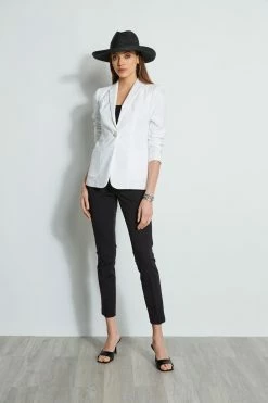 Elie Tahari Linen Blazer 9 Elie Tahari Linen Blazer -Elie Tahari Sales 2023 EU8M020U BLACK E405K103 WHITE E65X2502 BLACK 4styling 4281