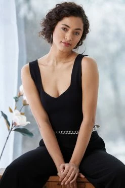 Elie Tahari Contour Tank Sweater