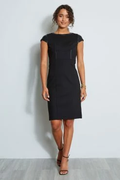 Elie Tahari Knit Vegan Dress