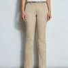 Elie Tahari Stretch Twill Fit & Flare Pant -Elie Tahari Sales 2023 R E556X503 WHITE E70M0103 RATTAN E70M0203 RATTAN 2front 929
