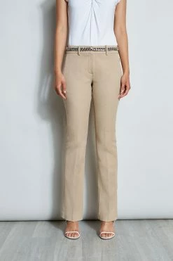 Elie Tahari Stretch Twill Fit & Flare Pant