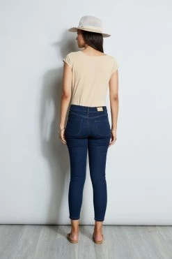 Tahari Skinny Button Denim Jeans -Elie Tahari Sales 2023 TC1914381 NIGHTSKYWASH 3back 1878