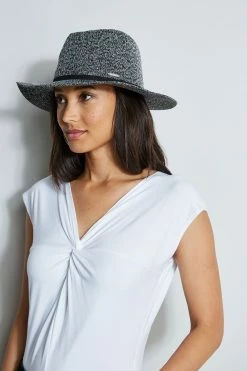 Lightweight Packable Sun Hat -Elie Tahari Sales 2023 TC1914781 BLACKRINSEWASH 4styling 1923