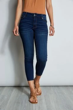 Tahari Mid-Rise Stretch Denim Ankle Jeans
