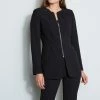Elie Tahari Zip Front Blazer
